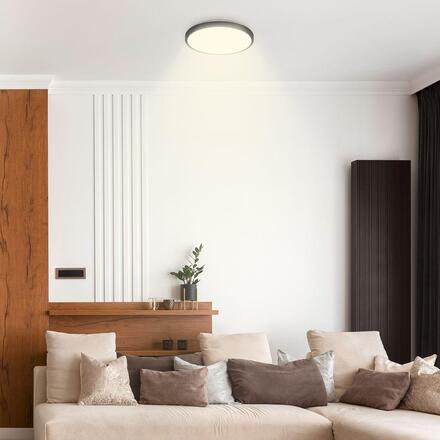 BRILONER Nobre stropní svítidlo pr.33 cm - 17,5W, 2400lm, teplá bílá, LED, černá 3961015