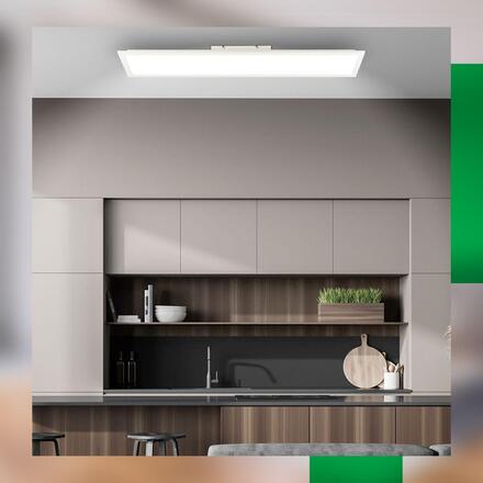 BRILONER Piatto svítidlo LED panel 100x25 cm - 14W, 2900lm, energetická třída A, stmívatelná, CCT, bílé 3987016