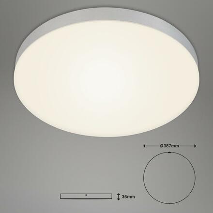 BRILONER LED stropní svítidlo, pr. 38,7 cm, 24,5 W, stříbrná BRI 7068-014