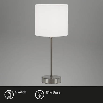 BRILONER Stolní lampa, max. 25 W, 38,5 cm, bílé BRILO 7002-016