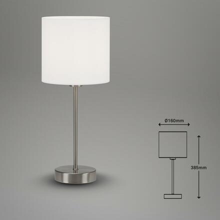 BRILONER Stolní lampa, max. 25 W, 38,5 cm, bílé BRILO 7002-016