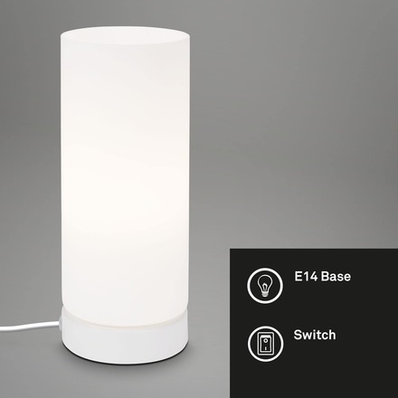 BRILONER Stolní lampa, 25 cm, max. 25 W, bílé BRILO 7018-016
