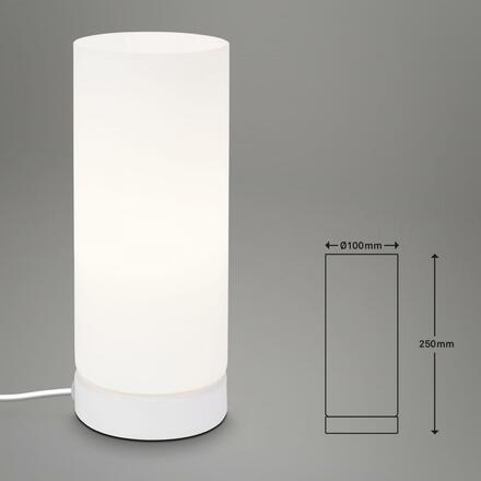 BRILONER Stolní lampa, 25 cm, max. 25 W, bílé BRILO 7018-016