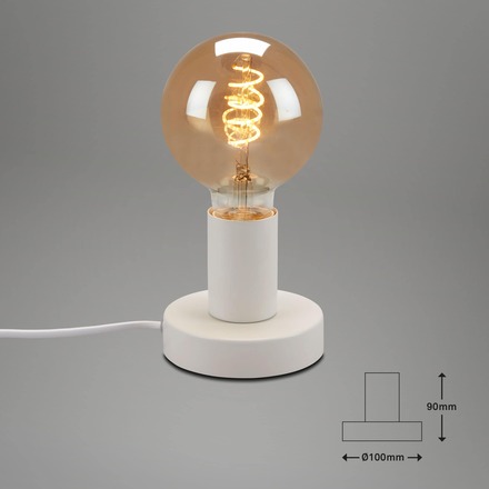 BRILONER Stolní lampa, pr. 10 cm, max. 10 W, bílé BRILO 7023-016