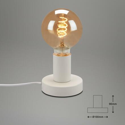 BRILONER Stolní lampa, pr. 10 cm, max. 10 W, bílé BRILO 7023-016