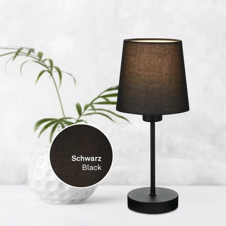BRILONER Stolní lampa, 31,4 cm, max. 25 W, černá BRILO 7024-015