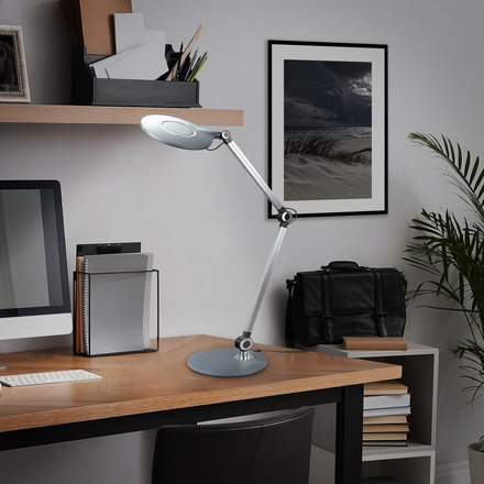 BRILONER CCT LED stolní lampa na psací stůl, pr. 20 cm, 9 W, antracit BRILO 7027-015