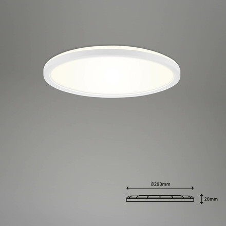 BRILONER CCT svítidlo LED panel, pr. 29,3 cm, 18 W, 2400 lm, bílé BRILO 7058-016