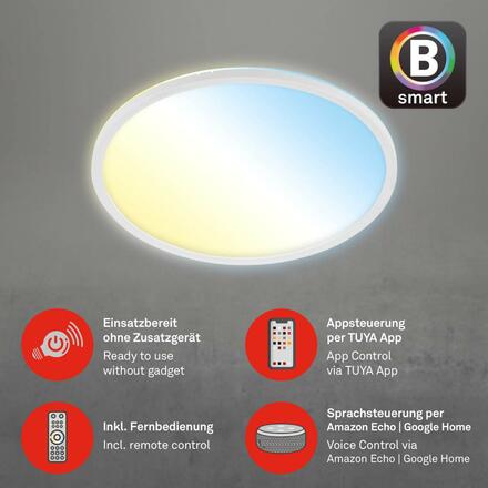 BRILONER CCT svítidlo LED panel, pr. 42 cm, 22 W, 3000 lm, bílé BRILO 7059-016