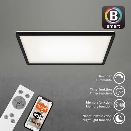 BRILONER CCT svítidlo LED panel, 42 cm, 22 W, 3000 lm, černá BRILO 7060-015