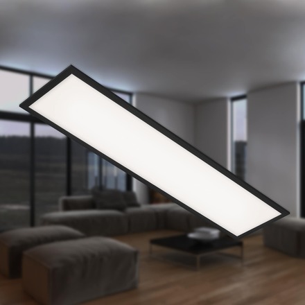 BRILONER Slim svítidlo LED panel, 100 cm, 22 W, černá BRILO 7067-015