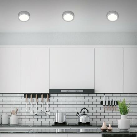 BRILONER LED stropní svítidlo, pr. 12 cm, 7 W, matný chrom BRILO 7089-414