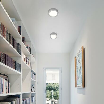 BRILONER LED stropní svítidlo, pr. 12 cm, 7 W, matný chrom BRILO 7089-414