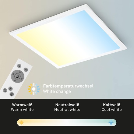 BRILONER CCT svítidlo LED panel 38 cm 21 W 2200lm bílé BRILO 7093016