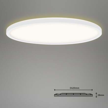 BRILONER Slim svítidlo LED panel, pr. 42 cm, 2700 lm, 22 W, bílé BRILO 7094416