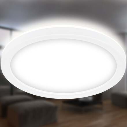 BRILONER Slim svítidlo LED panel, pr. 19 cm, 1400 lm, 12 W, bílé BRILO 7150416