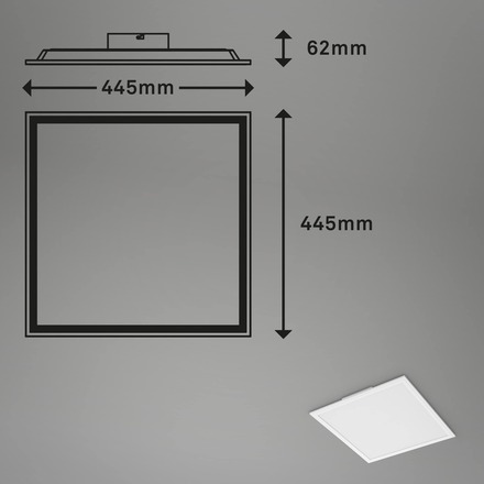 BRILONER RGB LED stropní svítidlo, noční světlo, stmívatelné BRILO 7152-016