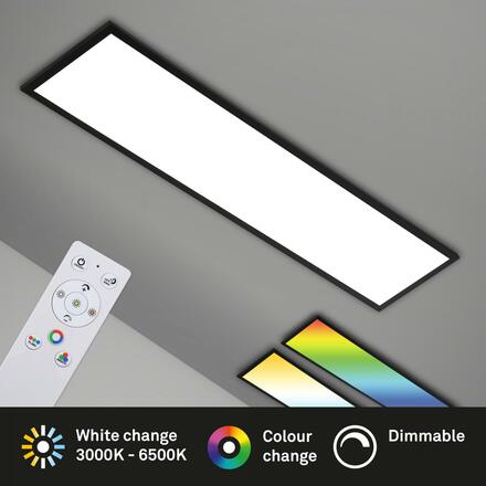 BRILONER RGB CCT svítidlo LED panel, 119,6 cm, 40 W, 4100 lm, černá BRILO 7154-015