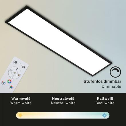 BRILONER RGB CCT svítidlo LED panel, 119,6 cm, 40 W, 4100 lm, černá BRILO 7154-015