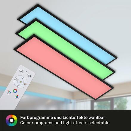 BRILONER RGB CCT svítidlo LED panel, 119,6 cm, 40 W, 4100 lm, černá BRILO 7154-015