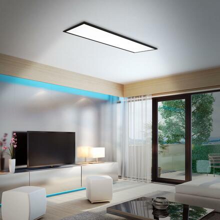 BRILONER RGB CCT svítidlo LED panel, 119,6 cm, 40 W, 4100 lm, černá BRILO 7154-015
