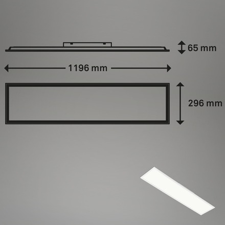 BRILONER RGB LED stropní svítidlo, CCT, noční světlo, RGB, časovač, stmívatelné BRILO 7154-016