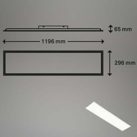 BRILONER RGB LED stropní svítidlo, CCT, noční světlo, RGB, časovač, stmívatelné BRILO 7154016