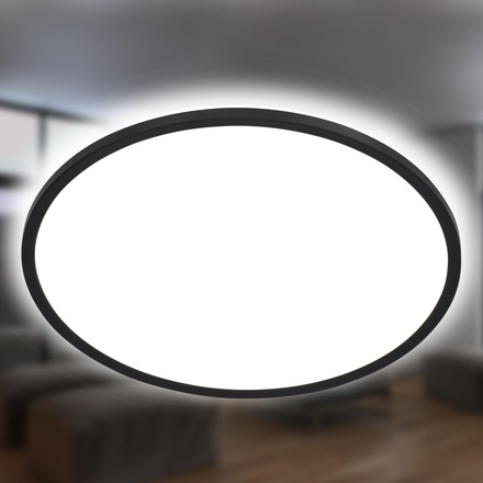 BRILONER Slim svítidlo LED panel, pr. 29,3 cm, 18 W, černá BRILO 7155-415