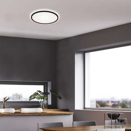 BRILONER Slim svítidlo LED panel, pr. 29,3 cm, 18 W, černá BRILO 7155-415