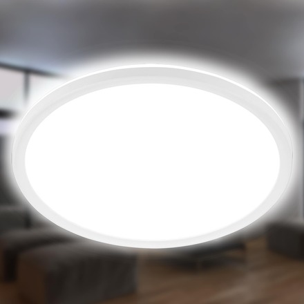 BRILONER Slim svítidlo LED panel, pr. 29,3cm, 2400 lm, 18 W, bílé BRILO 7155-416