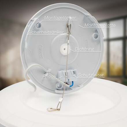 BRILONER Slim svítidlo LED panel, pr. 29,3cm, 2400 lm, 18 W, bílé BRILO 7155416
