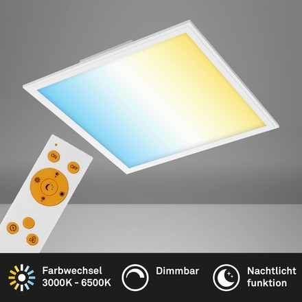 BRILONER CCT svítidlo LED panel, 45 cm, 2400 lm, 24 W, bílé BRILO 7179-016