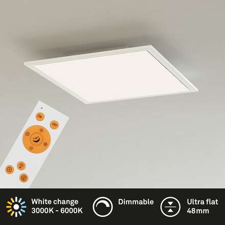 BRILONER CCT svítidlo LED panel, 29,5 cm, 1800 lm, 18 W, bílé BRILO 7194-016