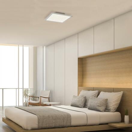 BRILONER Hvězdné nebe svítidlo LED panel, 29,5 cm, 1800 lm, 18 W, bílé BRILO 7301-016