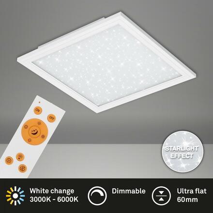 BRILONER Hvězdné nebe svítidlo LED panel, 45 cm, 2500 lm, 23 W, bílé BRILO 7302-016
