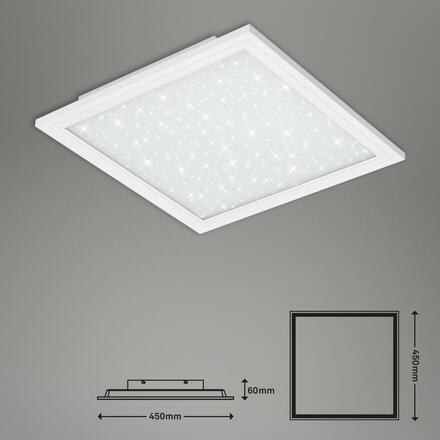 BRILONER Hvězdné nebe svítidlo LED panel, 45 cm, 2500 lm, 23 W, bílé BRILO 7302-016