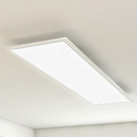 BRILONER Hvězdné nebe svítidlo LED panel, 119,5 cm, 3800 lm, 36 W, bílé BRILO 7304-016