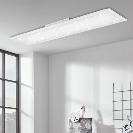 BRILONER Hvězdné nebe svítidlo LED panel, 119,5 cm, 3800 lm, 36 W, bílé BRILO 7304016