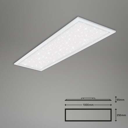 BRILONER Hvězdné nebe svítidlo LED panel, 100 cm, 2200 lm, 24 W, bílé BRILO 7308016