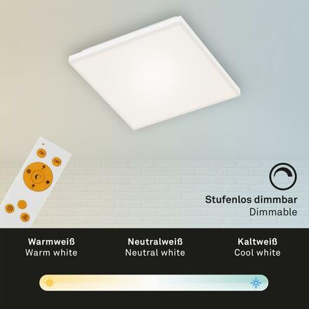 BRILONER Bezrámečkový LED panel, 29,5 cm, 1600 lm, 12 W, bílé BRILO 7378-016