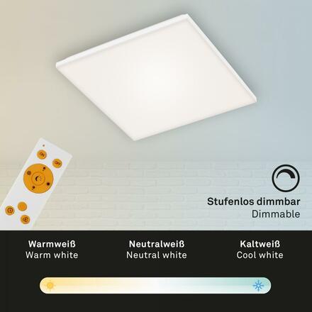 BRILONER Bezrámečkový LED panel, 45 cm, 2800 lm, 24 W, bílé BRILO 7378-116