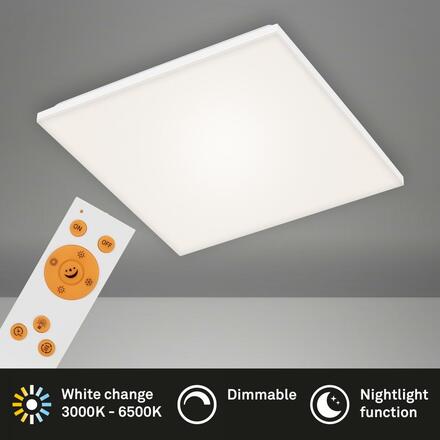 BRILONER Bezrámečkový LED panel, 45 cm, 2800 lm, 24 W, bílé BRILO 7378-116