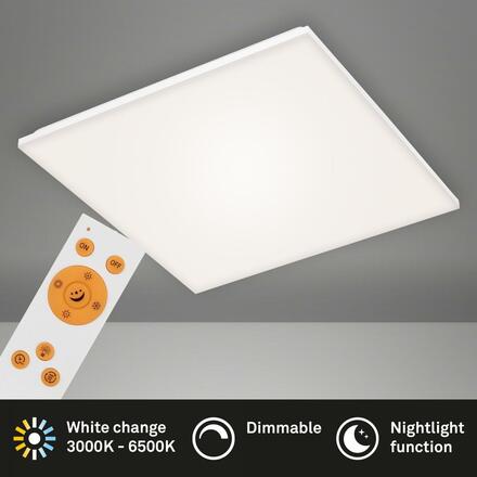 BRILONER Bezrámečkový LED panel, 59,5 cm, 3800 lm, 38 W, bílé BRILO 7378-216
