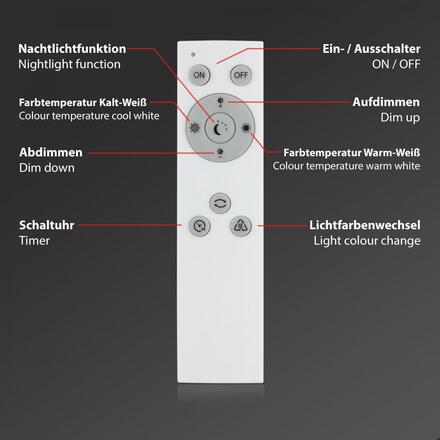 BRILONER CCT svítidlo LED panel, 29,5 cm, 15 W, bílé BRILO 7381-016