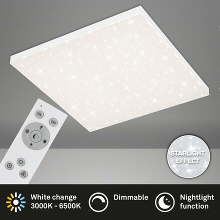 BRILONER CCT svítidlo LED panel, 59,5 cm, 38 W, bílé BRILO 7381-216