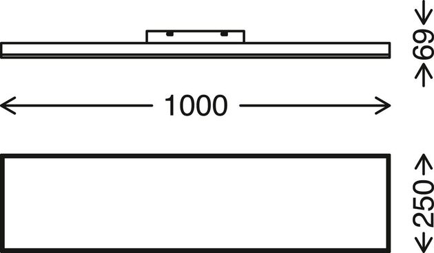BRILONER CCT svítidlo LED panel, 100 cm, 24 W, bílé BRILO 7381316