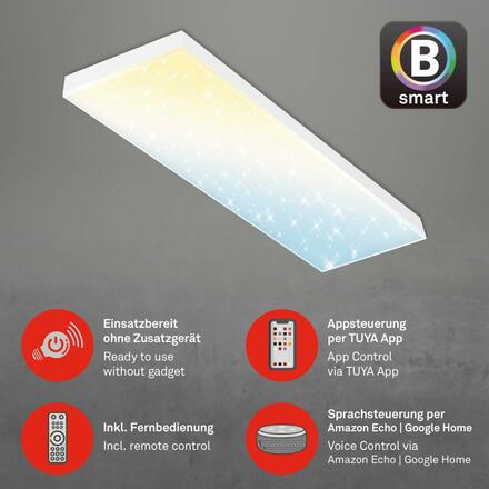 BRILONER Hvězdné nebe CCT svítidlo LED panel, 100 cm, 28 W, 3000 lm, bílé BRILO 7383-016