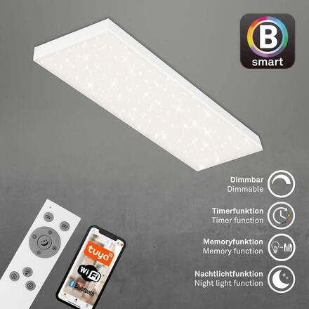 BRILONER Hvězdné nebe CCT svítidlo LED panel, 100 cm, 28 W, 3000 lm, bílé BRILO 7383-016