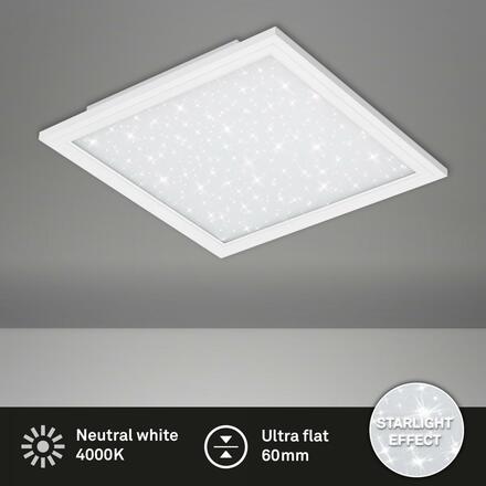 BRILONER Hvězdné nebe svítidlo LED panel, 45 cm, 2200 lm, 22 W, bílé BRILO 7391-016