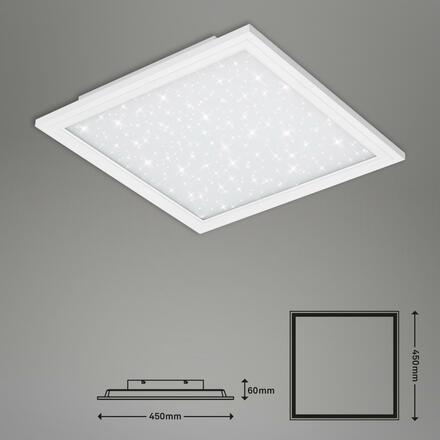 BRILONER Hvězdné nebe svítidlo LED panel, 45 cm, 2200 lm, 22 W, bílé BRILO 7391-016